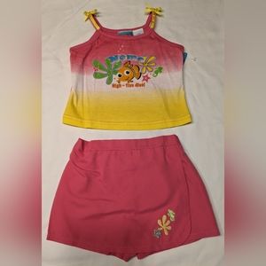 COPY - Finding Nemo 2 Piece Set Tank Top and Skort 12 Months NWT
